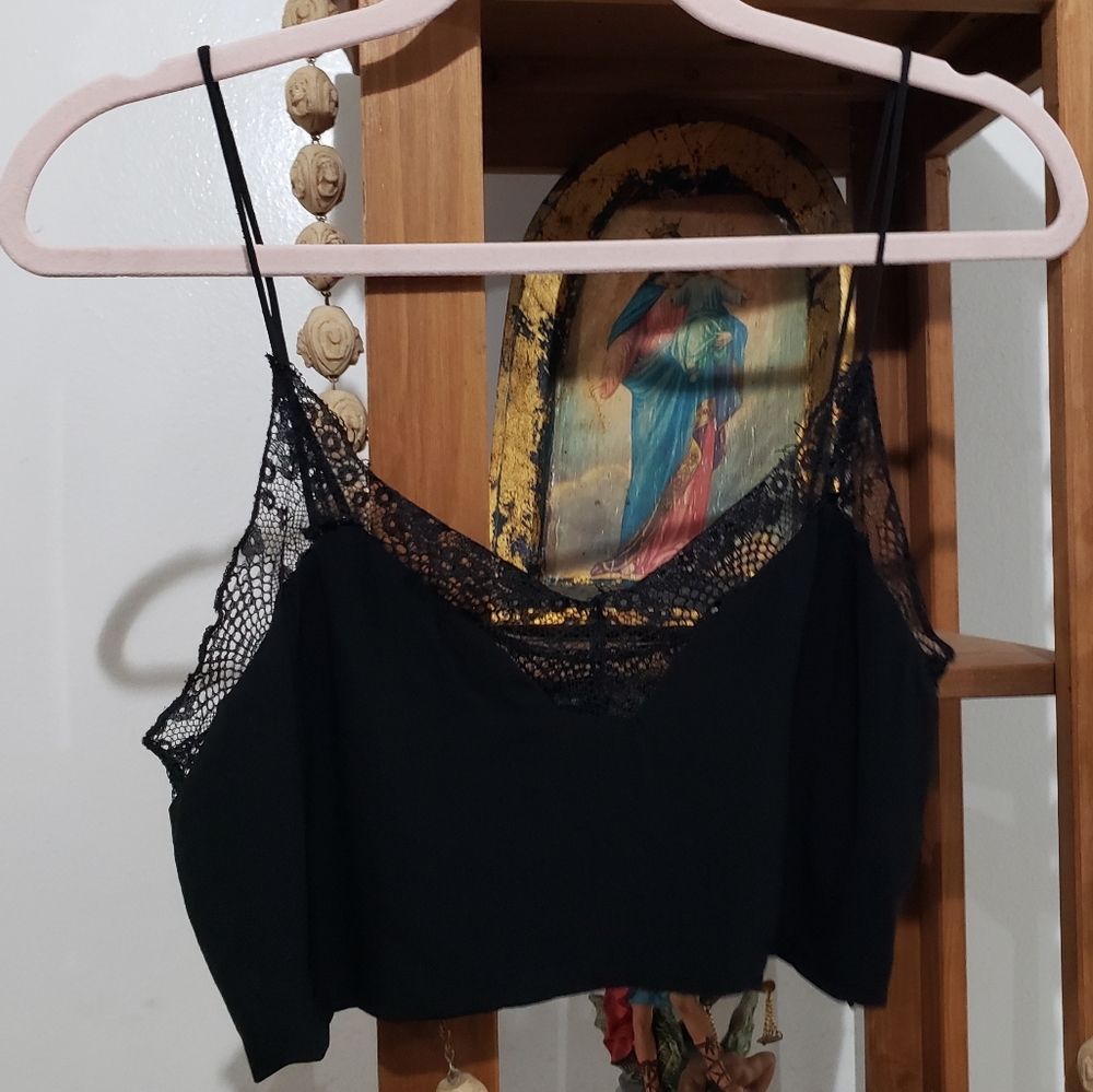 Zara Tuxedo style Bralette top